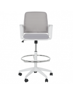 Работен офис стол Carmen 7556 W - светлосив 2