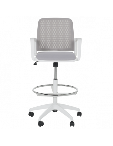 Работен офис стол Carmen 7556 W - светлосив