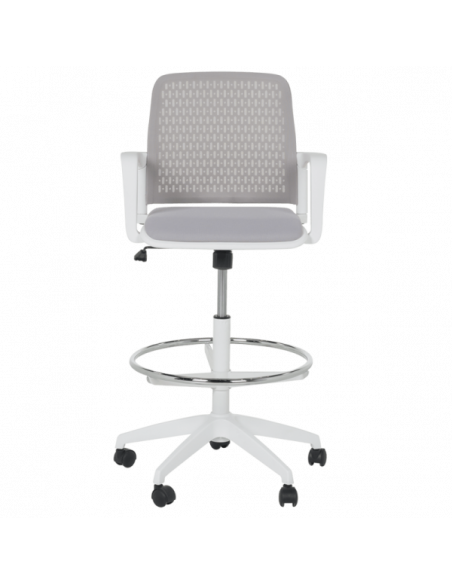 Работен офис стол Carmen 7556 W - светлосив