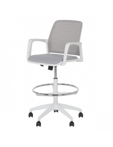 Работен офис стол Carmen 7556 W - светлосив