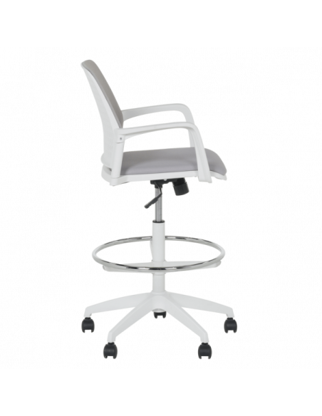 Работен офис стол Carmen 7556 W - светлосив