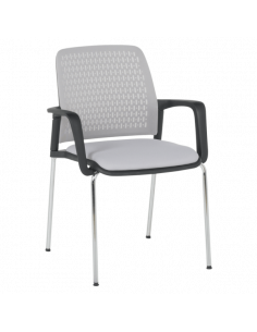 Посетителски стол Carmen 1138 CH - светлосив