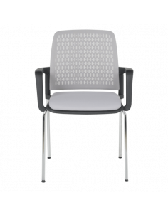 Посетителски стол Carmen 1138 CH - светлосив 2