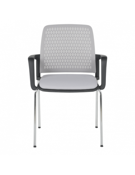 Посетителски стол Carmen 1138 CH - светлосив