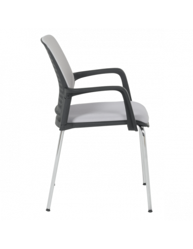 Посетителски стол Carmen 1138 CH - светлосив