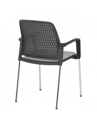 Посетителски стол Carmen 1138 CH - светлосив