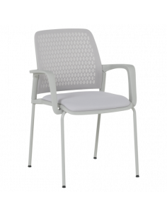 Посетителски стол Carmen 1138 G - светлосив