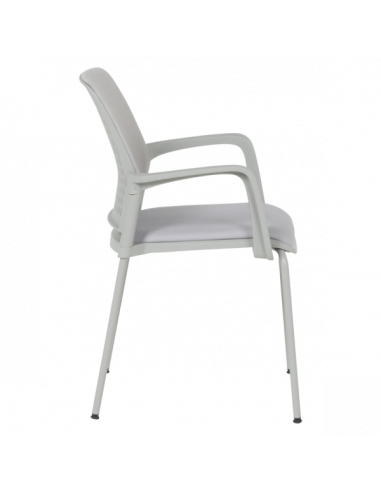 Посетителски стол Carmen 1138 G - светлосив