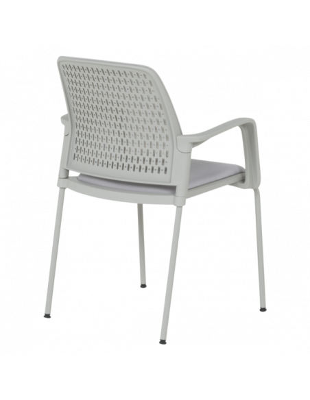 Посетителски стол Carmen 1138 G - светлосив