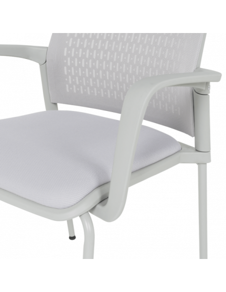 Посетителски стол Carmen 1138 G - светлосив