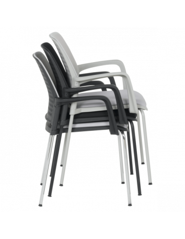 Посетителски стол Carmen 1138 G - светлосив