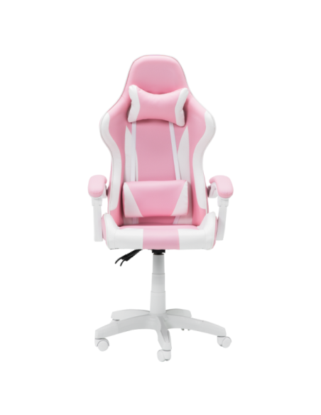Геймърски стол Carmen 6311 - бял - розов