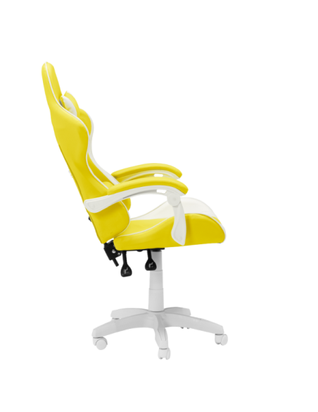 Геймърски стол Carmen 6311 - бял - жълт
