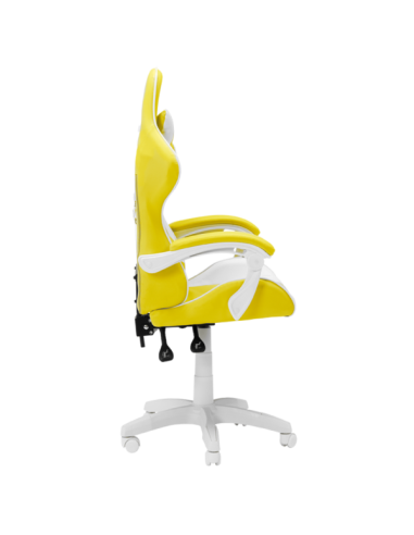 Геймърски стол Carmen 6311 - бял - жълт