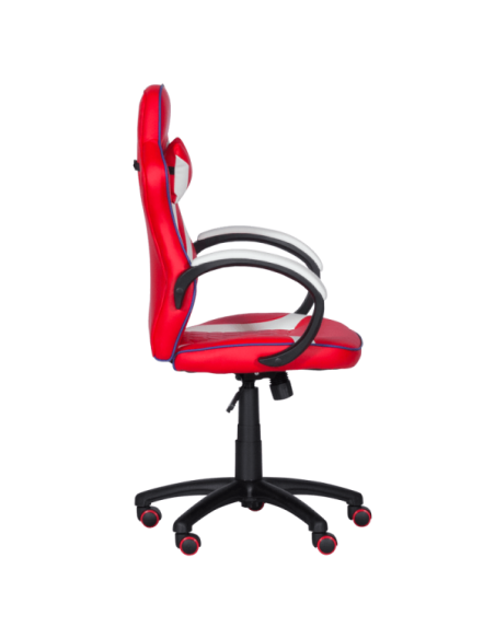 Геймърски стол с футболни мотиви Carmen 6300 - червено-бял