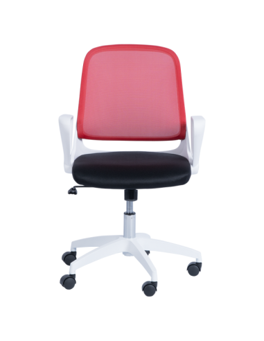 Работен стол Carmen 7033 - червено - черен