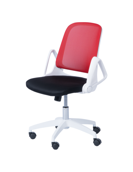 Работен стол Carmen 7033 - червено - черен