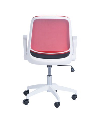 Работен стол Carmen 7033 - червено - черен