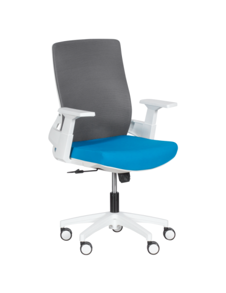 Работен офис стол Carmen 7547 - син-сив