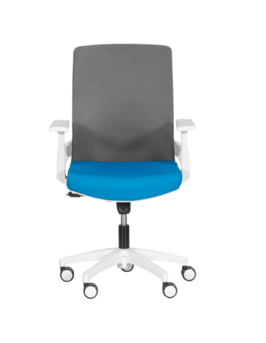 Работен офис стол Carmen 7547 - син-сив