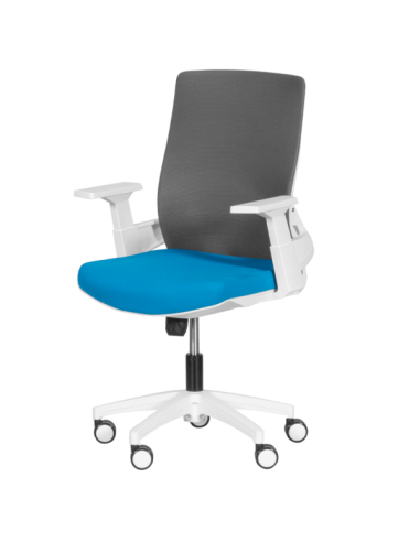 Работен офис стол Carmen 7547 - син-сив