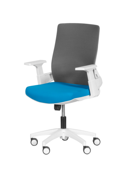 Работен офис стол Carmen 7547 - син-сив