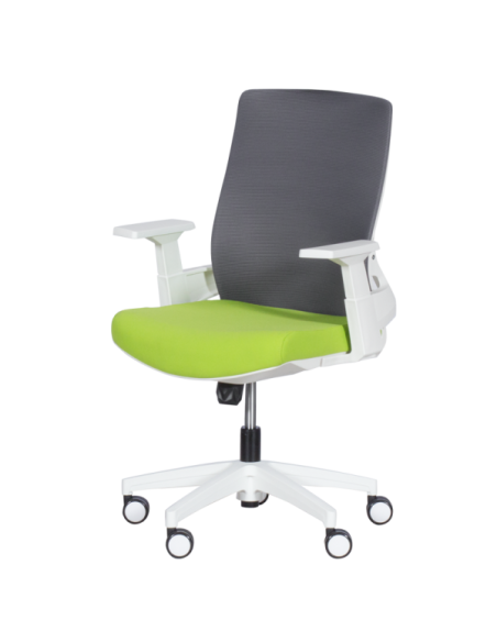 Работен офис стол Carmen 7547 - зелен-сив