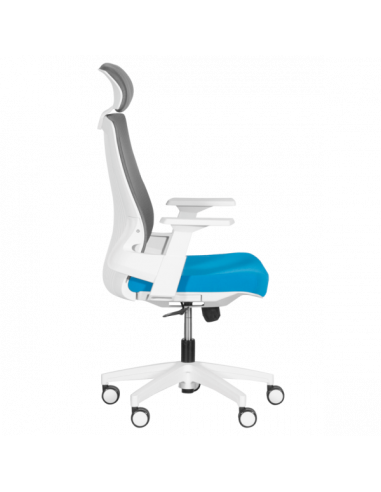 Президентски офис стол Carmen 7546 - син-сив