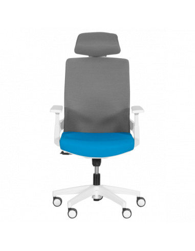 Президентски офис стол Carmen 7546 - син-сив