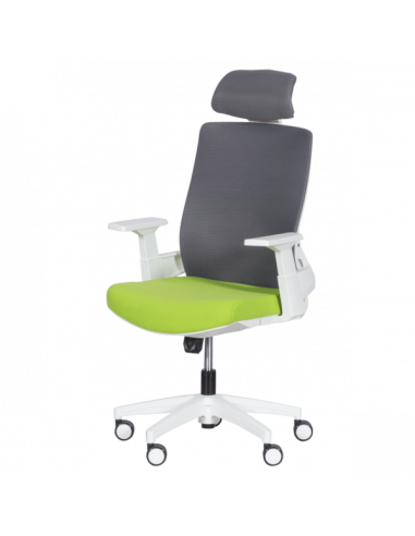 Президентски офис стол Carmen 7546 - зелен-сив