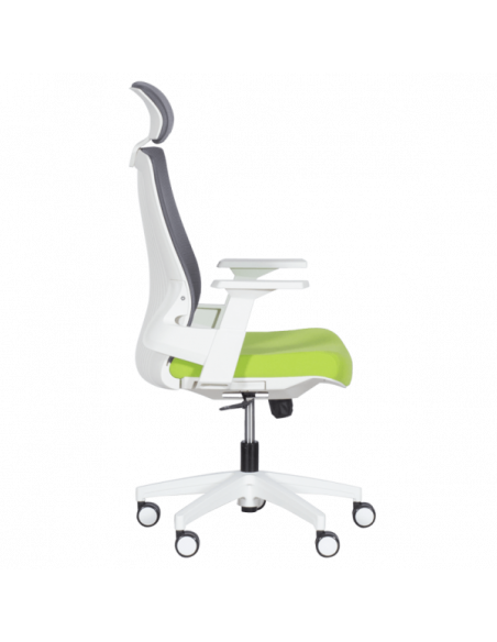 Президентски офис стол Carmen 7546 - зелен-сив