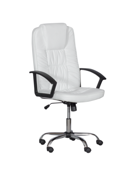 Президентски офис стол Carmen 6681 - бял