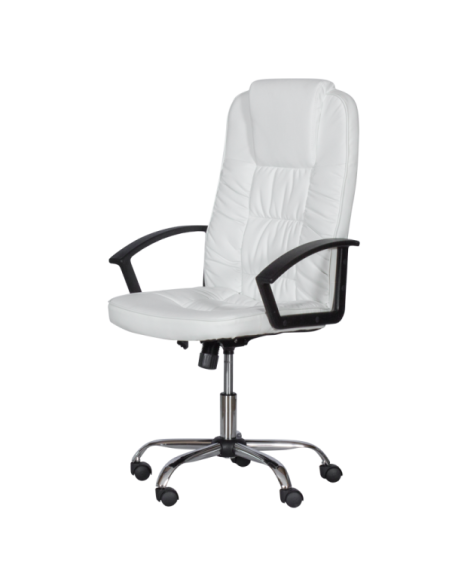 Президентски офис стол Carmen 6681 - бял