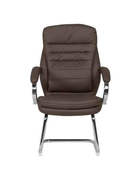 Посетителски стол Carmen 6154 - кафяв