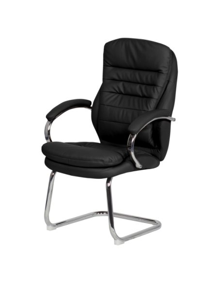 Посетителски стол Carmen 6154 - черен