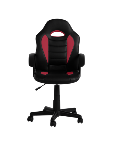 Работен стол Carmen 7526 - черно-червен