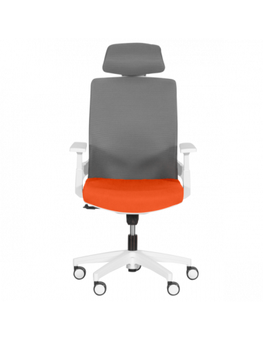 Президентски офис стол Carmen 7546 - оранжев - сив