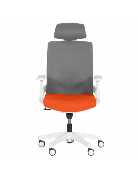 Президентски офис стол Carmen 7546 - оранжев - сив