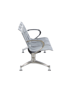 Посетителска пейка с 3 места Carmen CR-1030-3 - сребърна 2