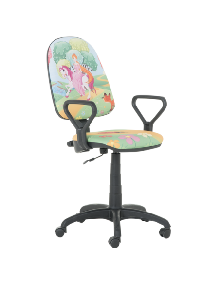 Детски стол Prestige с подлакътници - принцеси