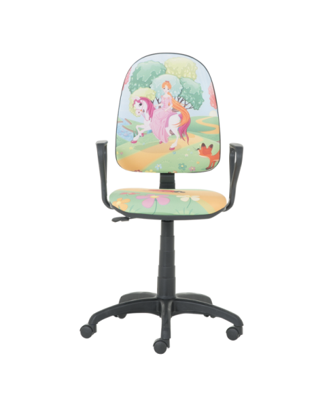 Детски стол Prestige с подлакътници - принцеси