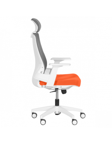 Президентски офис стол Carmen 7546 - оранжев - сив