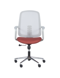 Работен офис стол Carmen 7063 - сив-червен 2