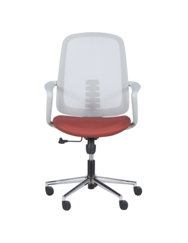 Работен офис стол Carmen 7063 - сив-червен