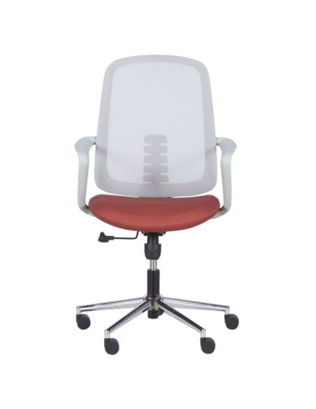 Работен офис стол Carmen 7063 - сив-червен