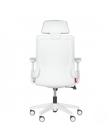 Президентски офис стол Carmen 7546 - червен - сив