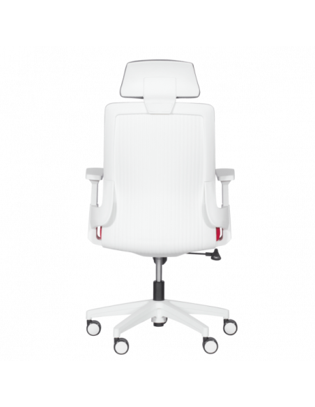 Президентски офис стол Carmen 7546 - червен - сив