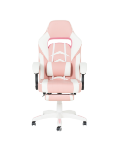 Геймърски стол Carmen 6314 - бял-розов 2