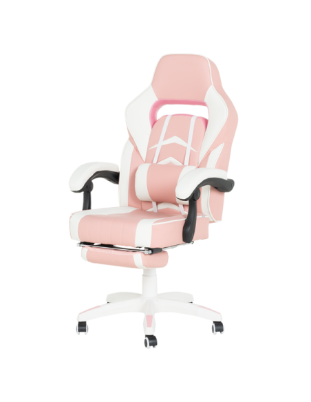 Геймърски стол Carmen 6314 - бял-розов