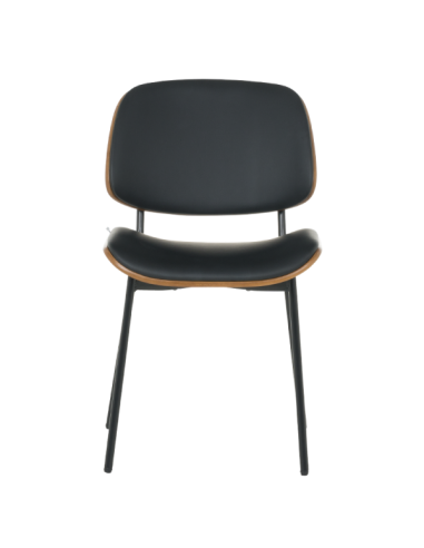 Посетителски стол Carmen 1180 - орех-черен